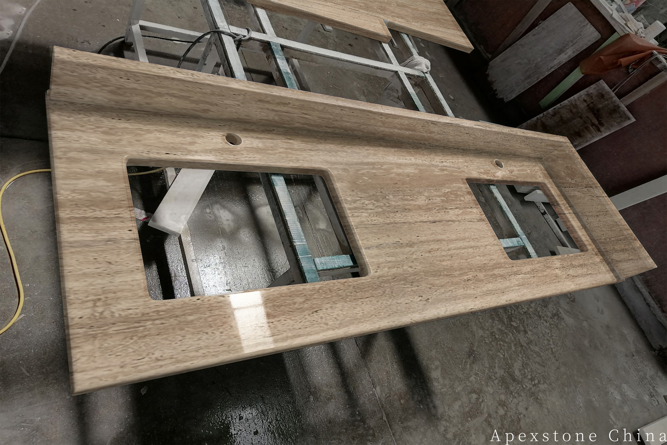 Travertine Classico Roma Travertine Vanity Tops & Bath Tops Travertine Classico Roma Vanity Tops & Bath Tops