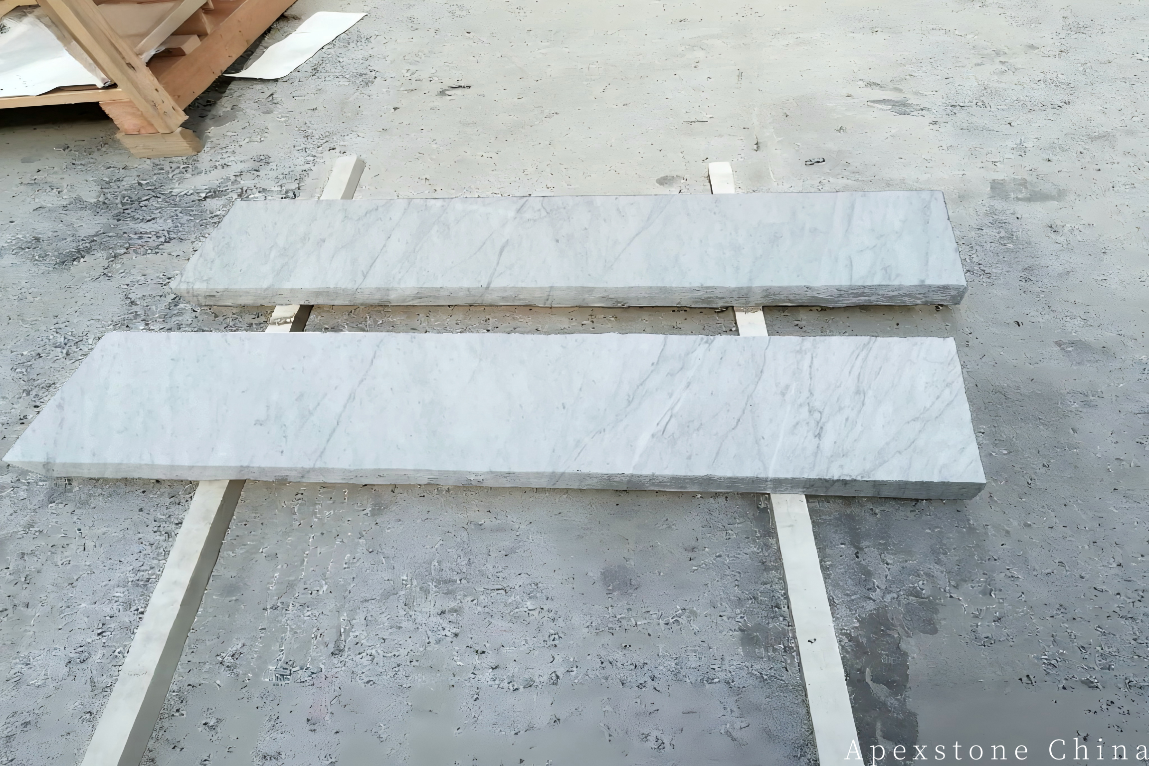Statuario Venato Marble Steps & Thresholds Stone staircase steps and thresholds design