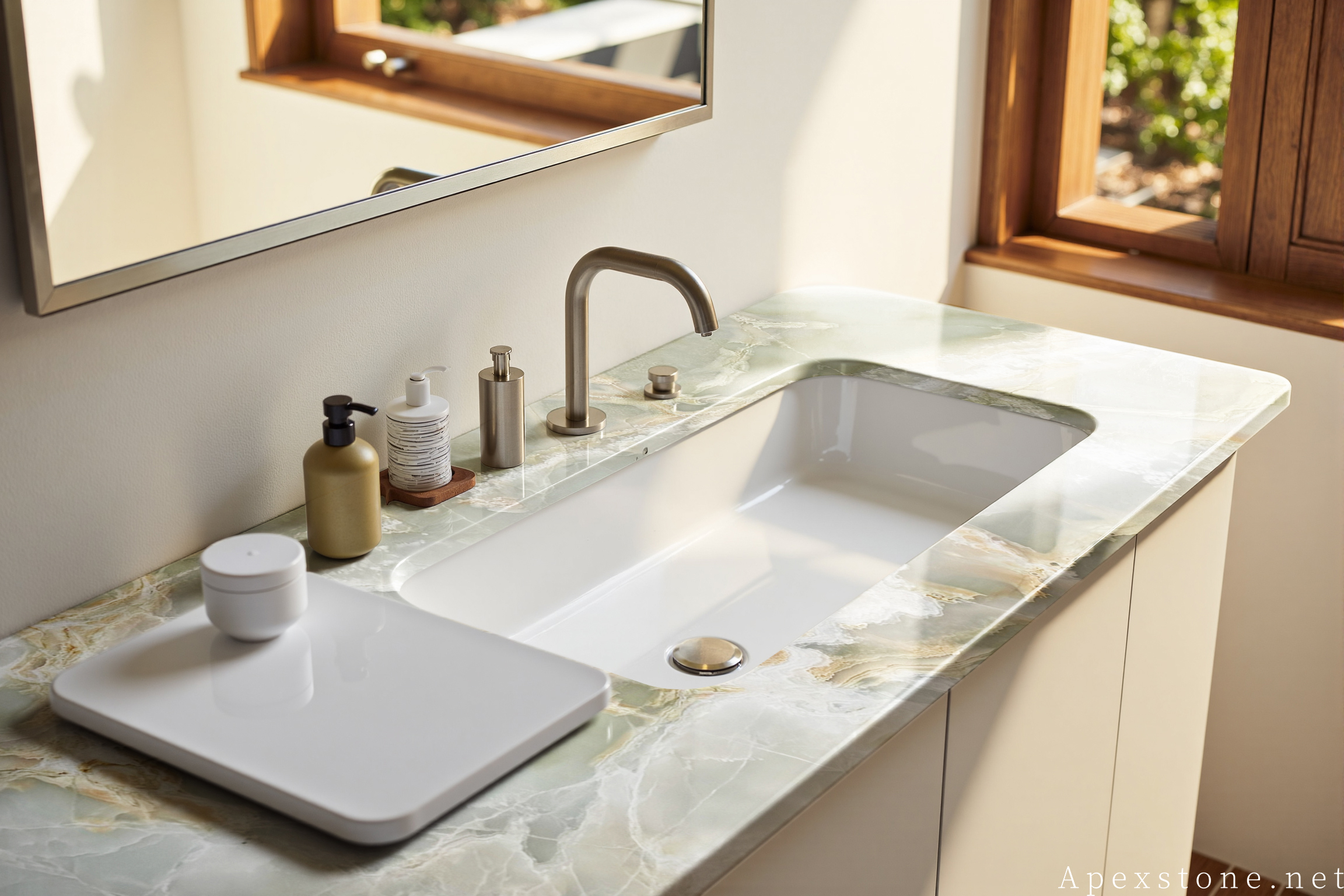 Green Onyx - bathroom Green Onyx Onyx bathroom design