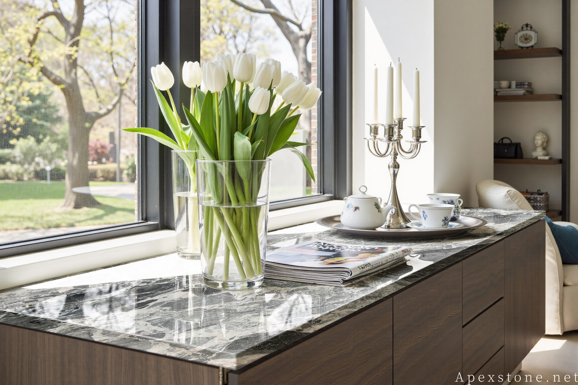 Chanel Grey Marble - kitchen Chanel Grey Marble kitchen design