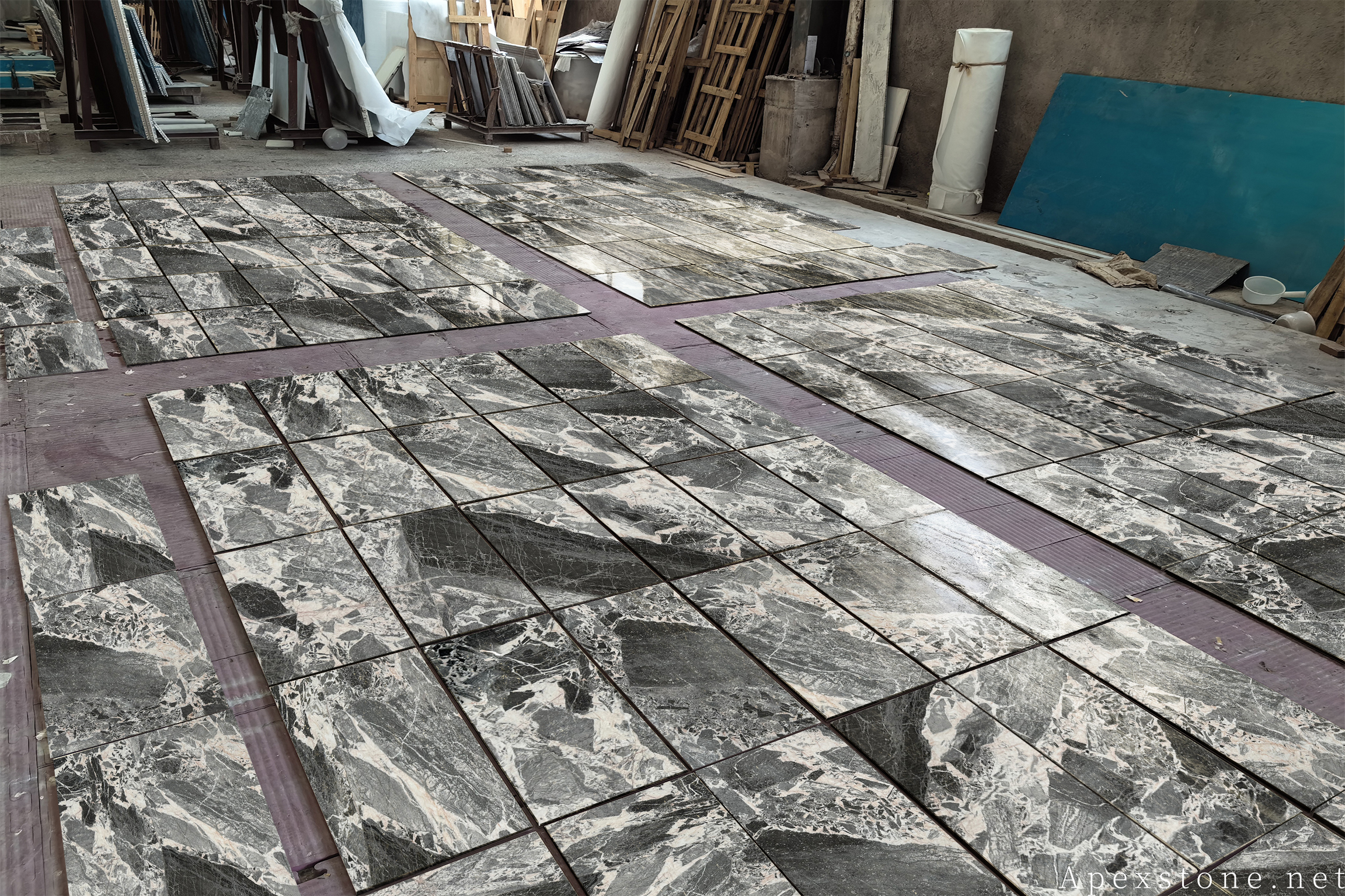 Chanel Grey Marble floor tiles and wall tiles design